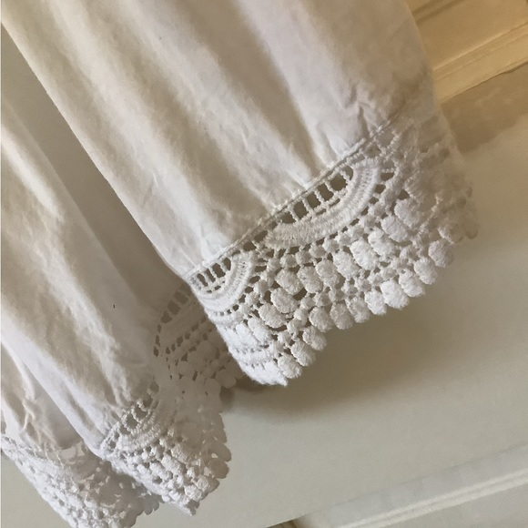 La Blanca white eyelet lace romper swimsuit cover up size medium - Picture 5 of 16